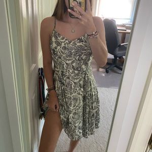 white and black sundress